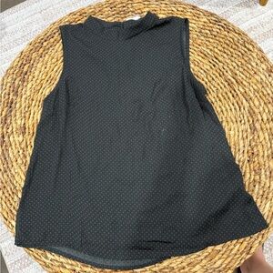 Mittoshop Charcoal Polka Dot Tank Top